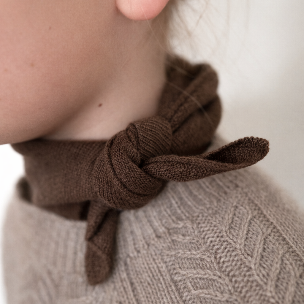 Cashmere Kids & Baby Scarf Brown