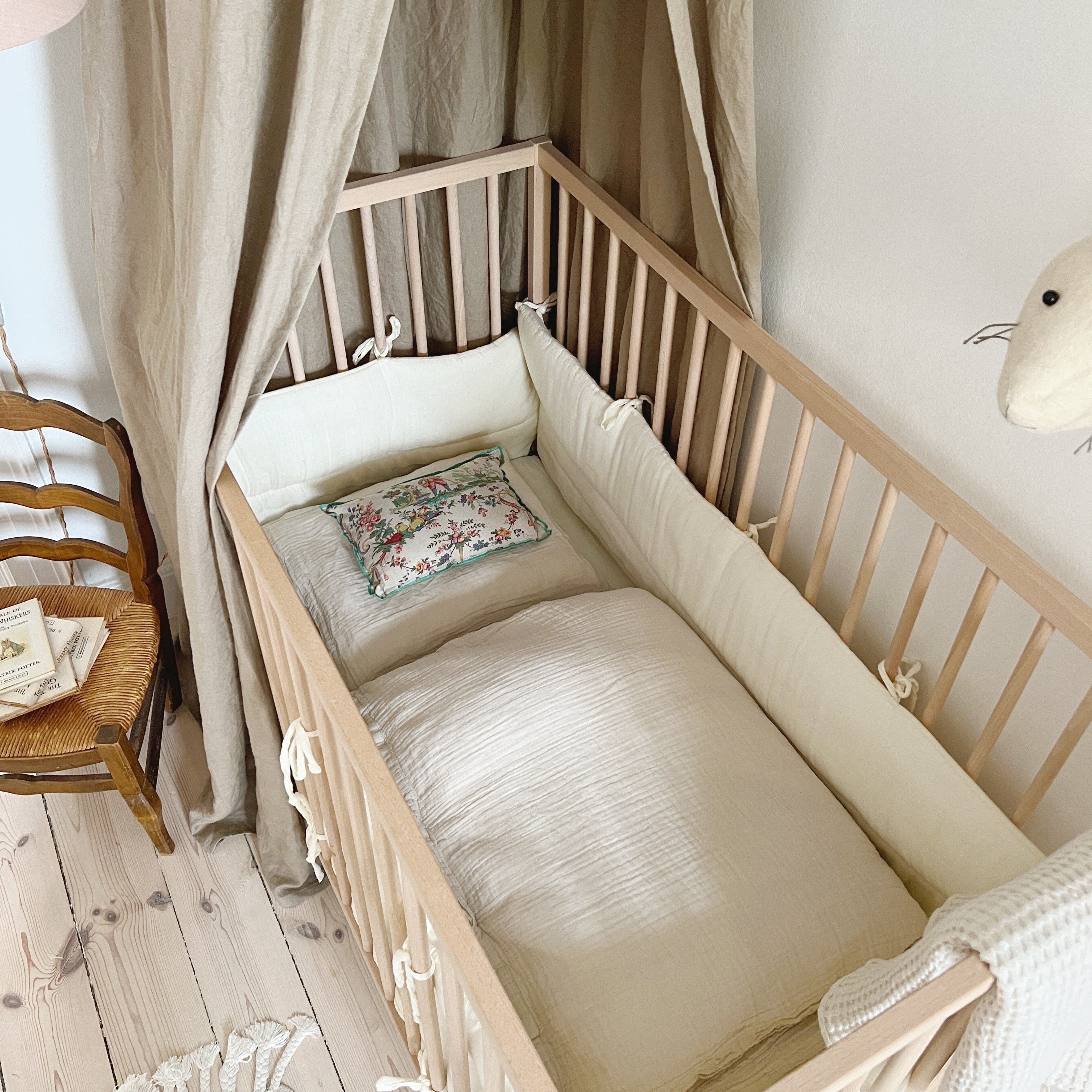 Muslin Bedding Junior Beige