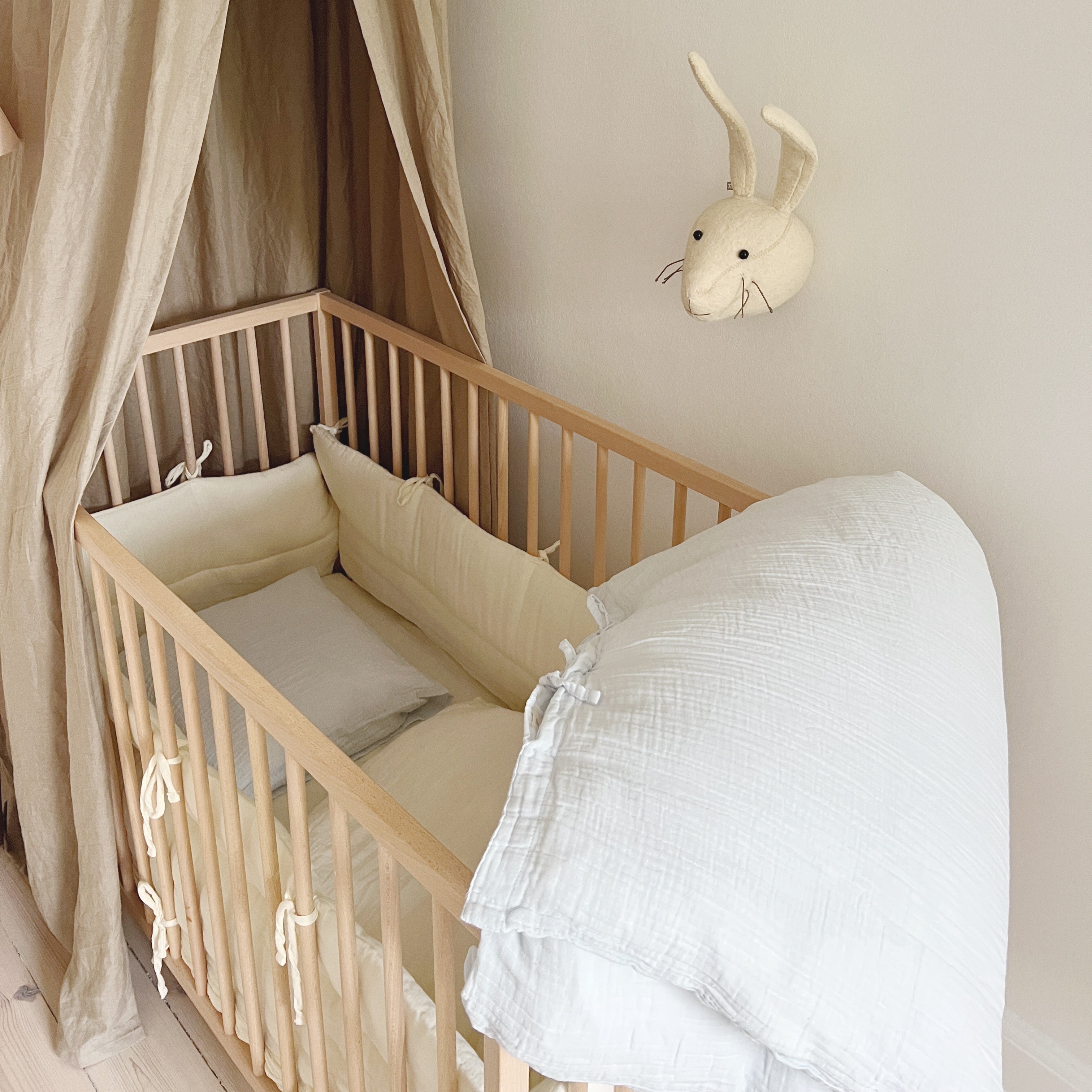 Muslin Bedding Junior Soft Blue