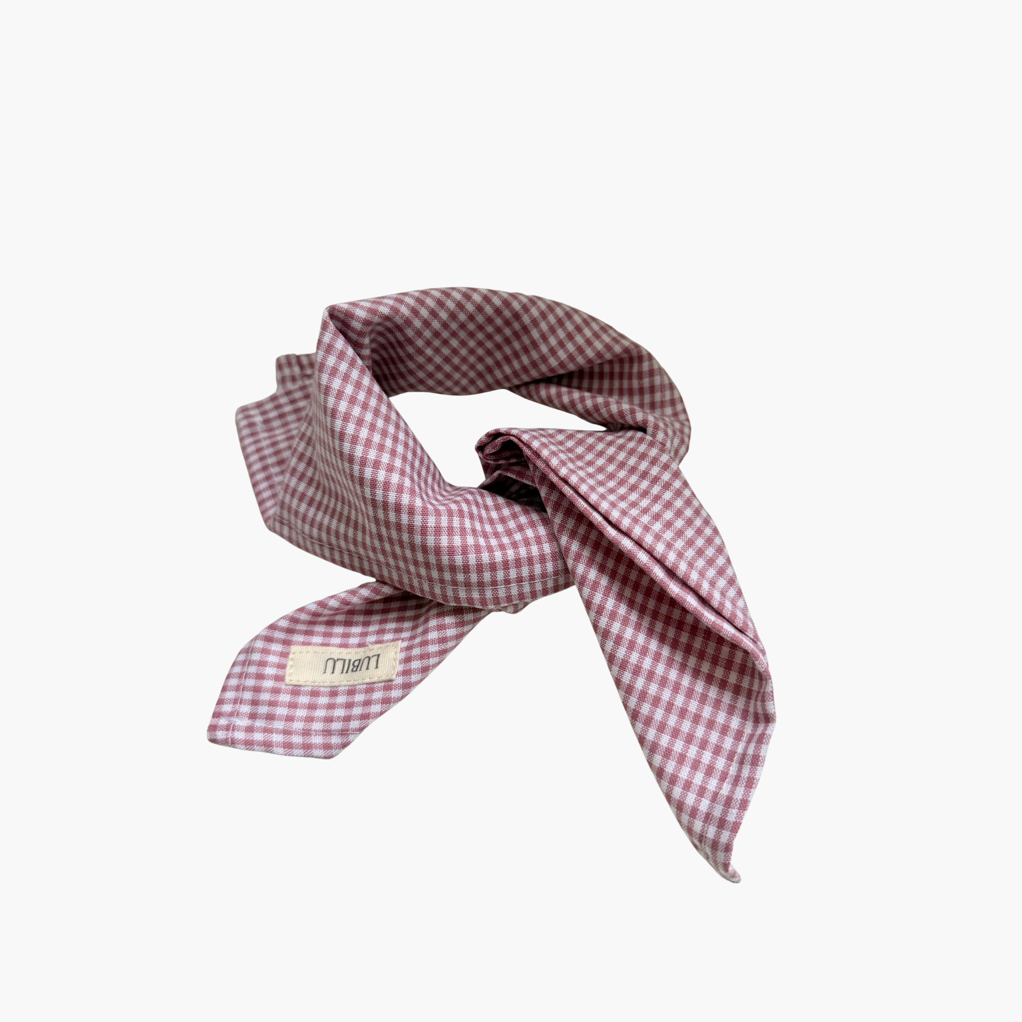 Mini Check Scarf Rose