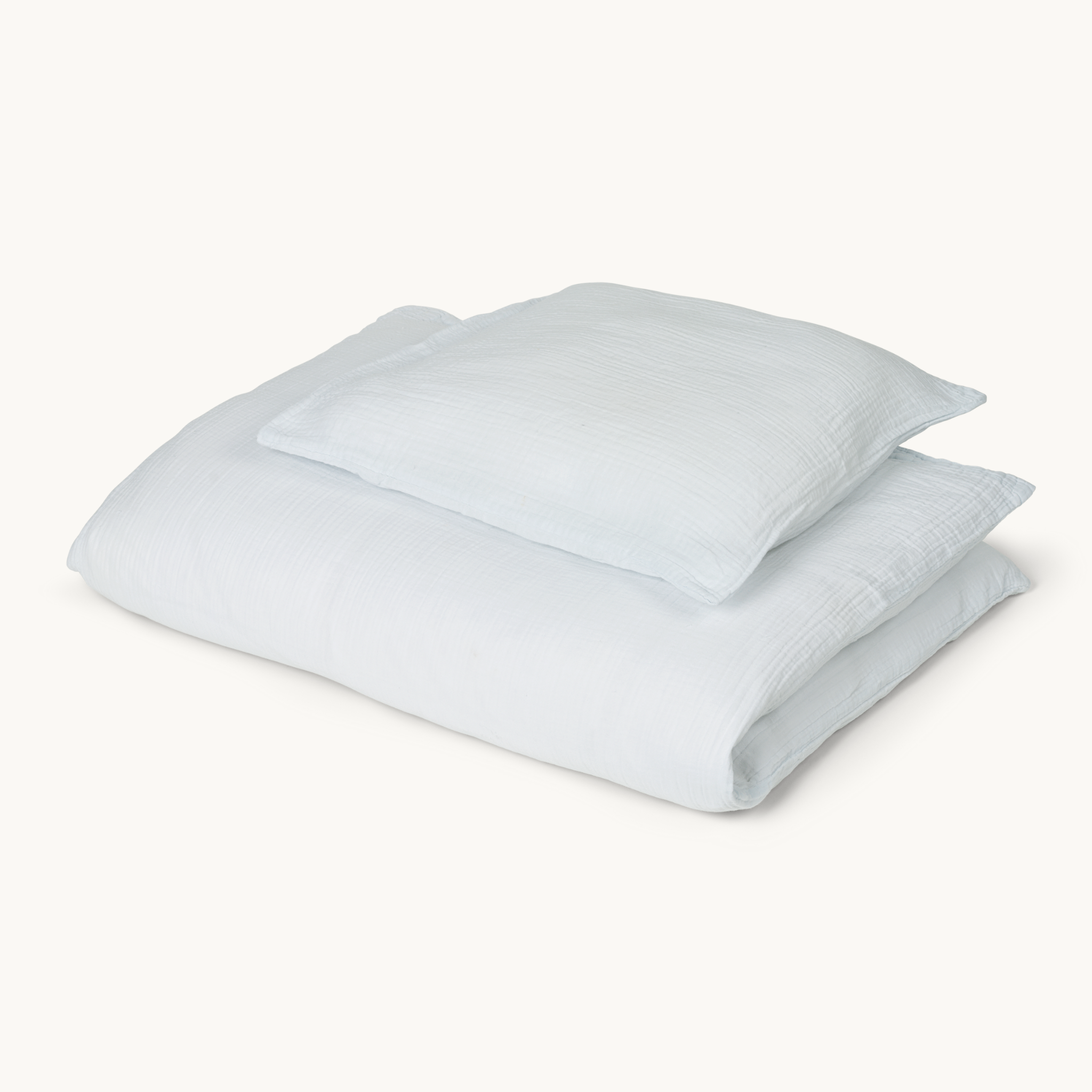 Muslin Bedding Junior Soft Blue