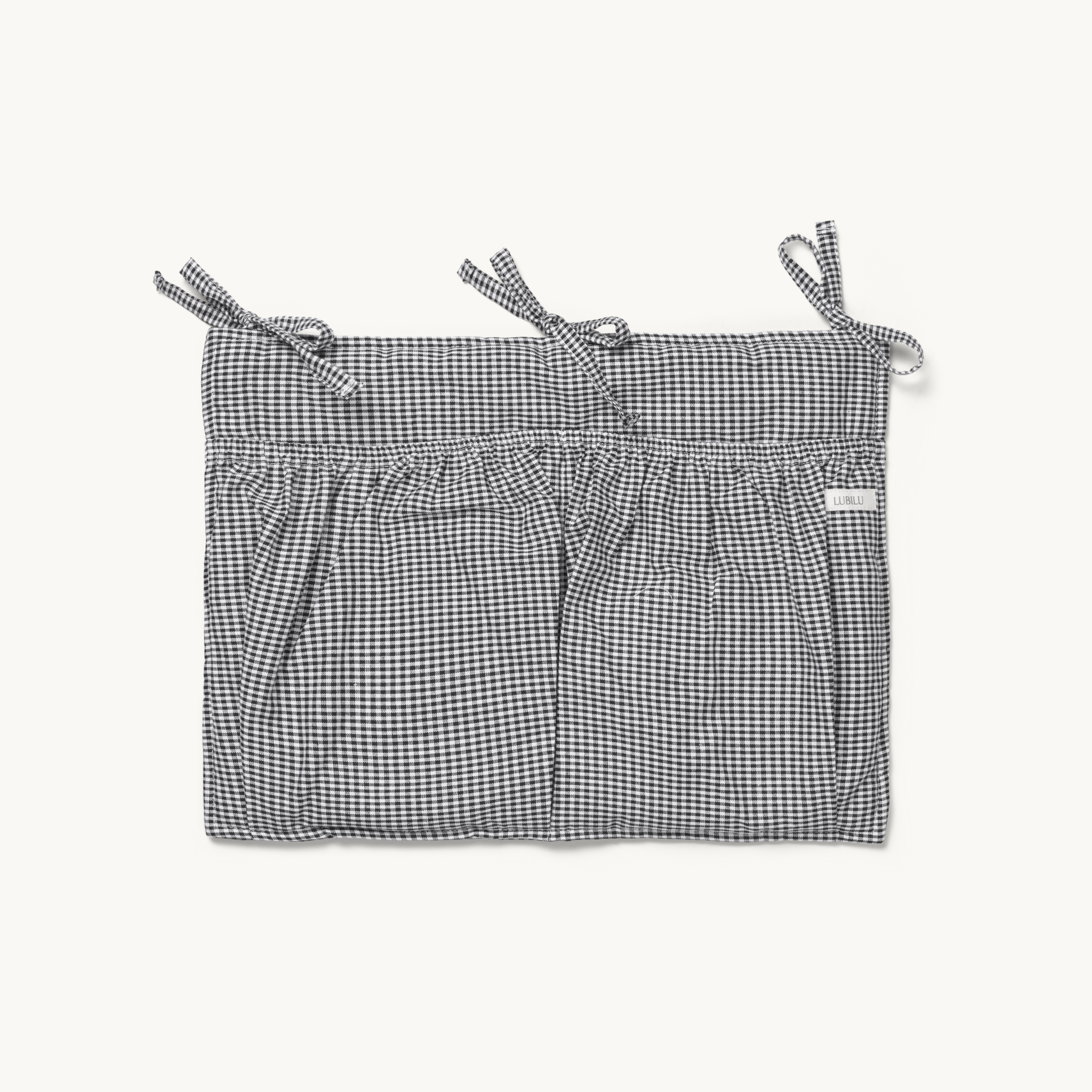 Mini Check Bed Pocket Black
