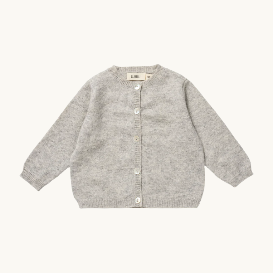 Lubilu Cashmere Cardigan Grey Melange