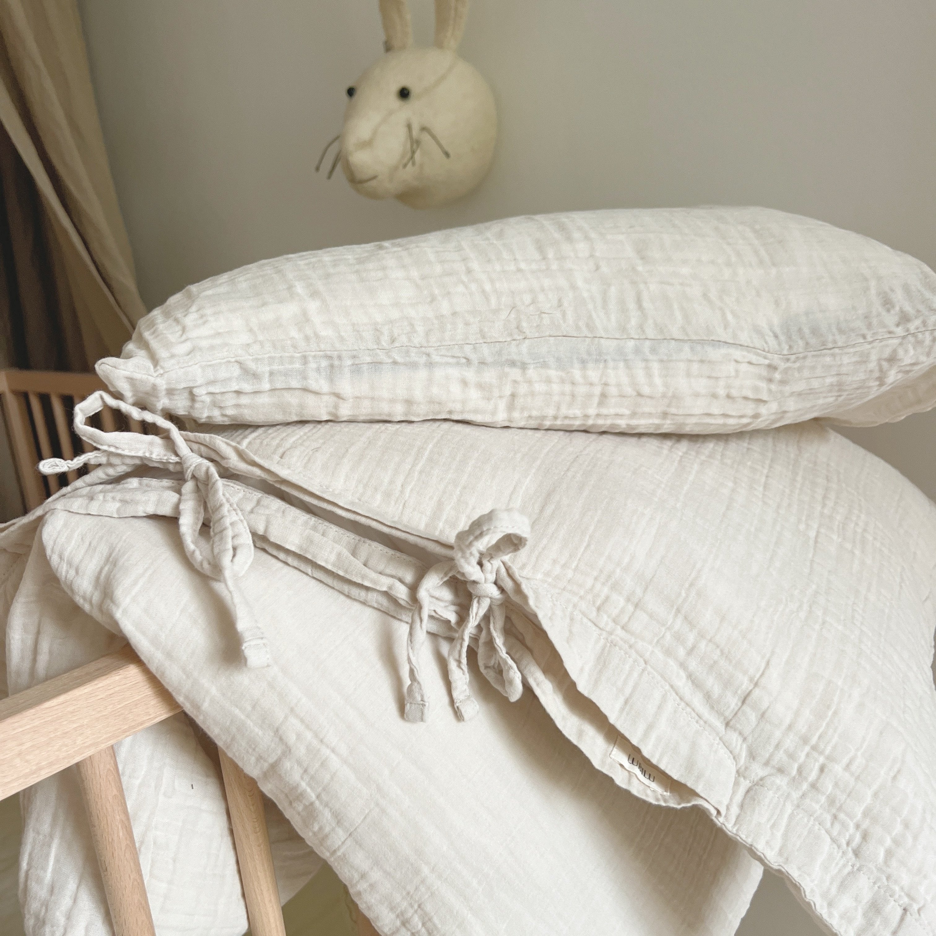 Lubilu Muslin Bedding Junior Beige