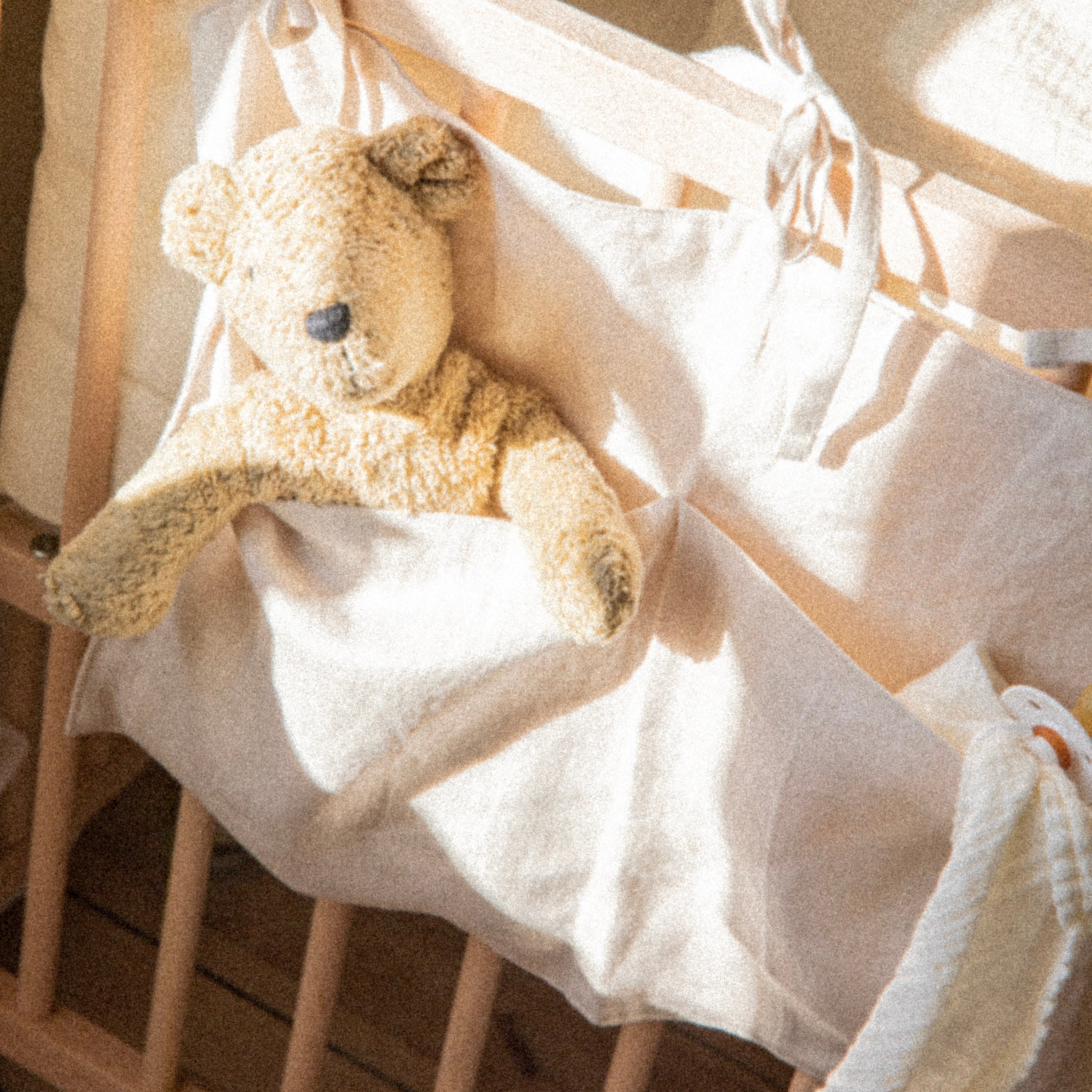 Linen Bed Pocket Beige