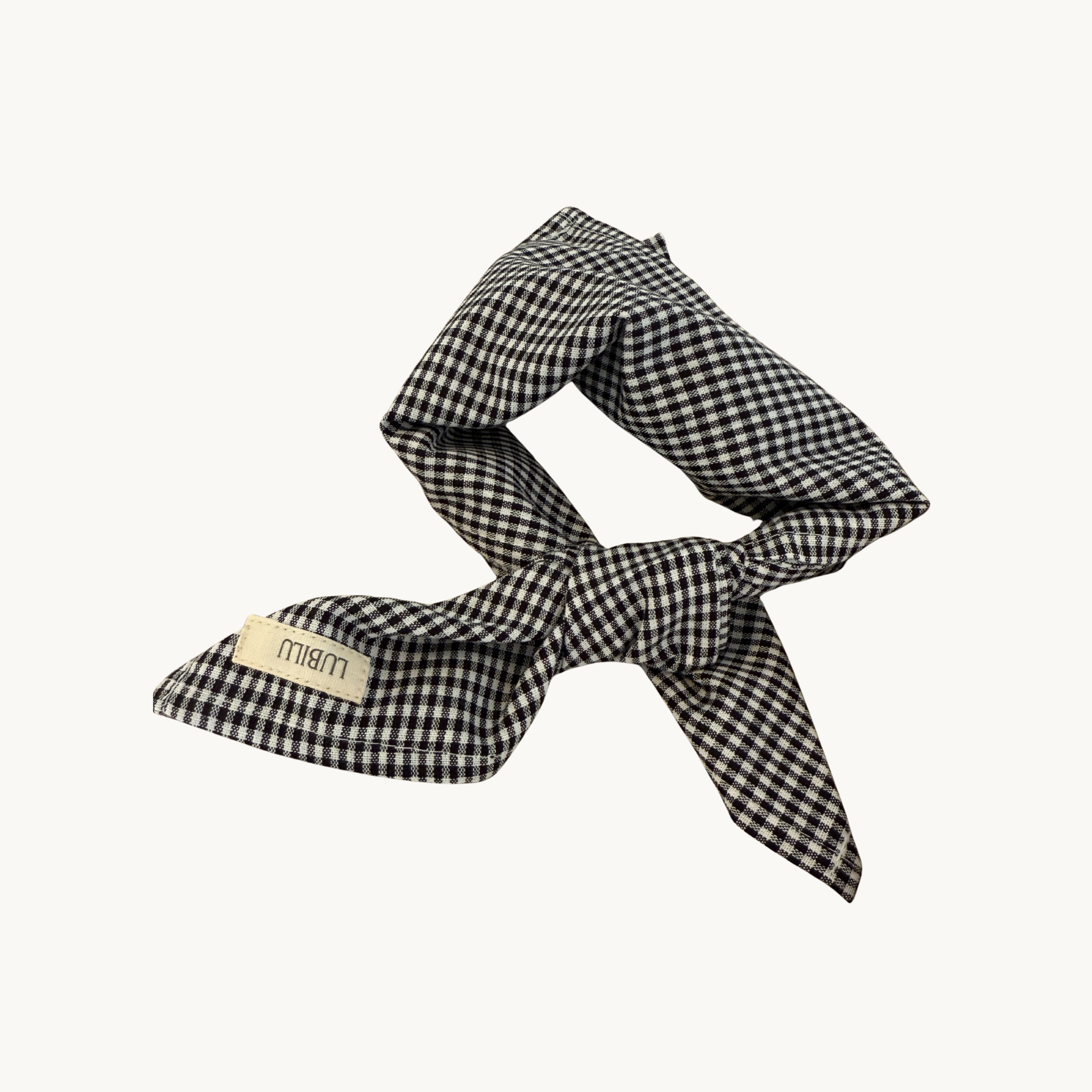Lubilu Classic Check Scarf Black