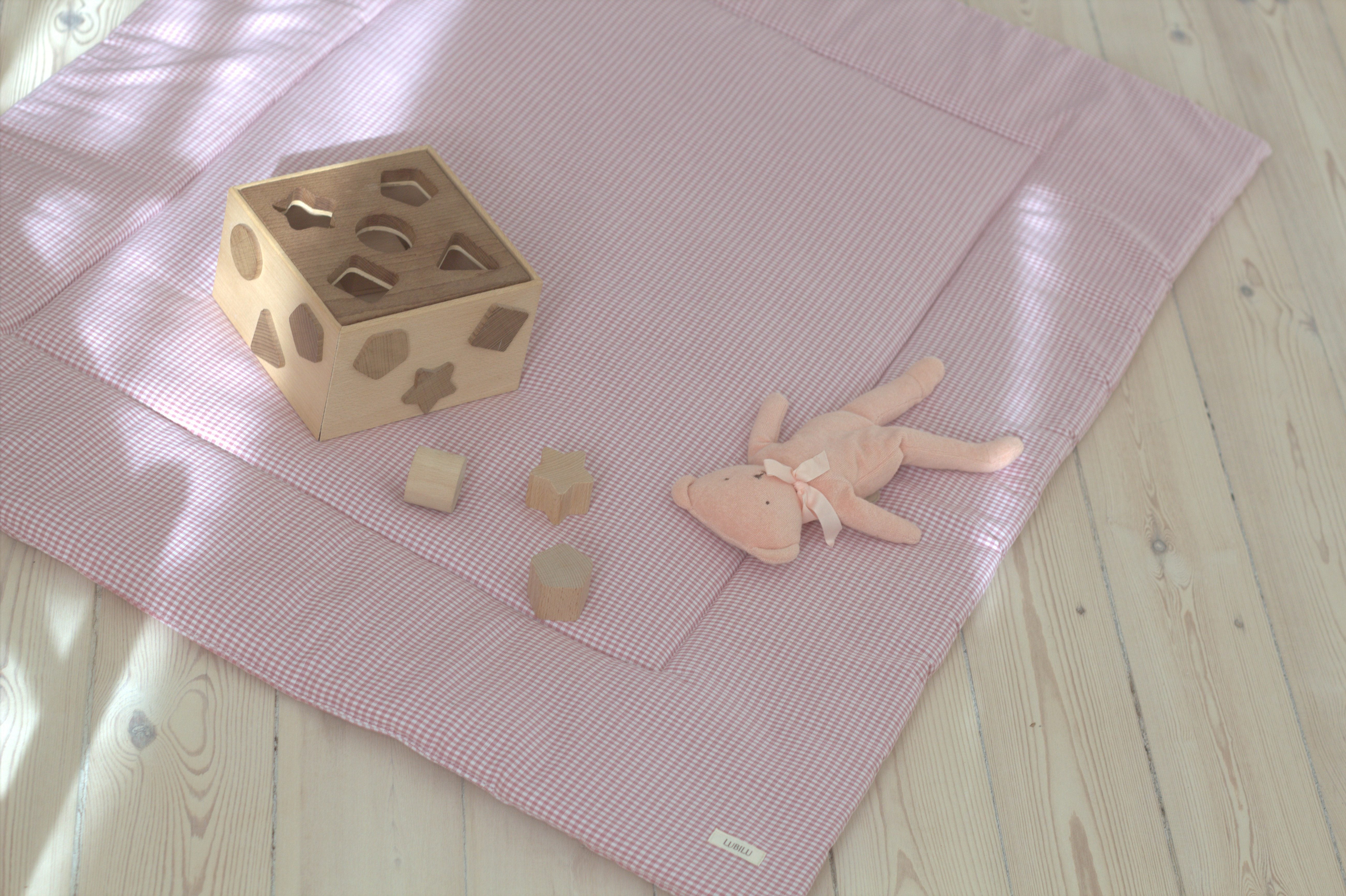 Lubilu Checked Playmat Rose