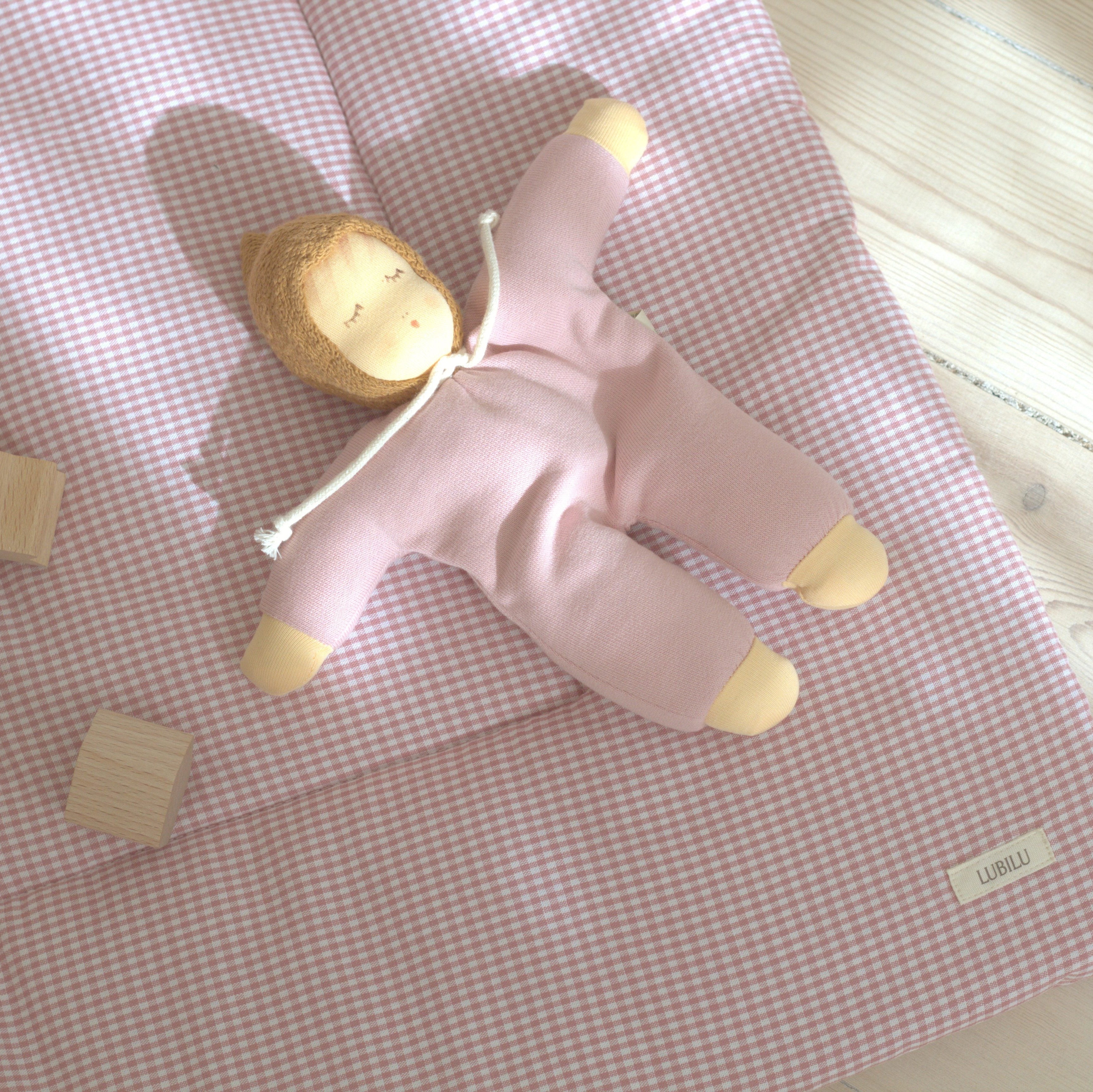 Lubilu Checked Playmat Rose
