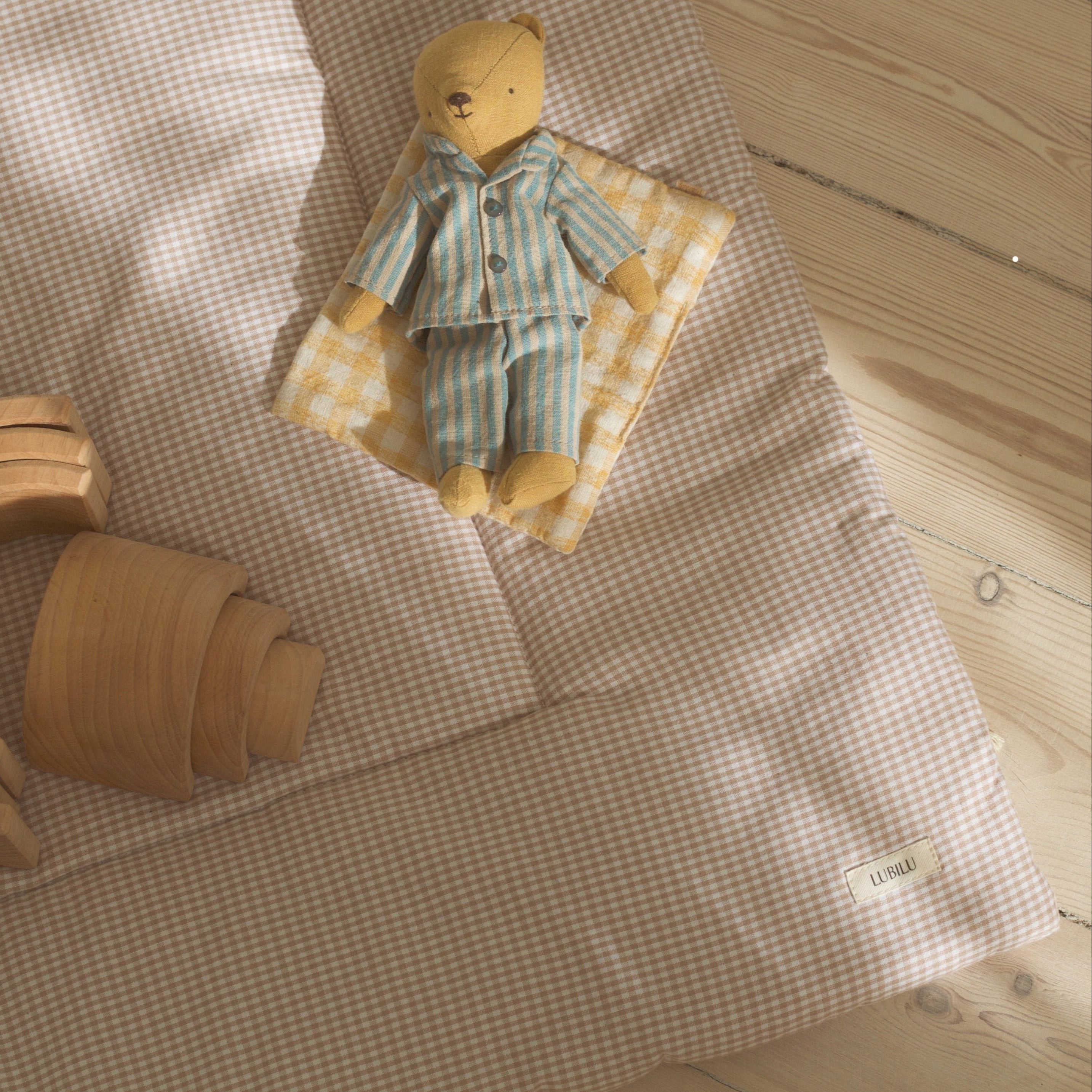 Lubilu Checked Playmat Beige