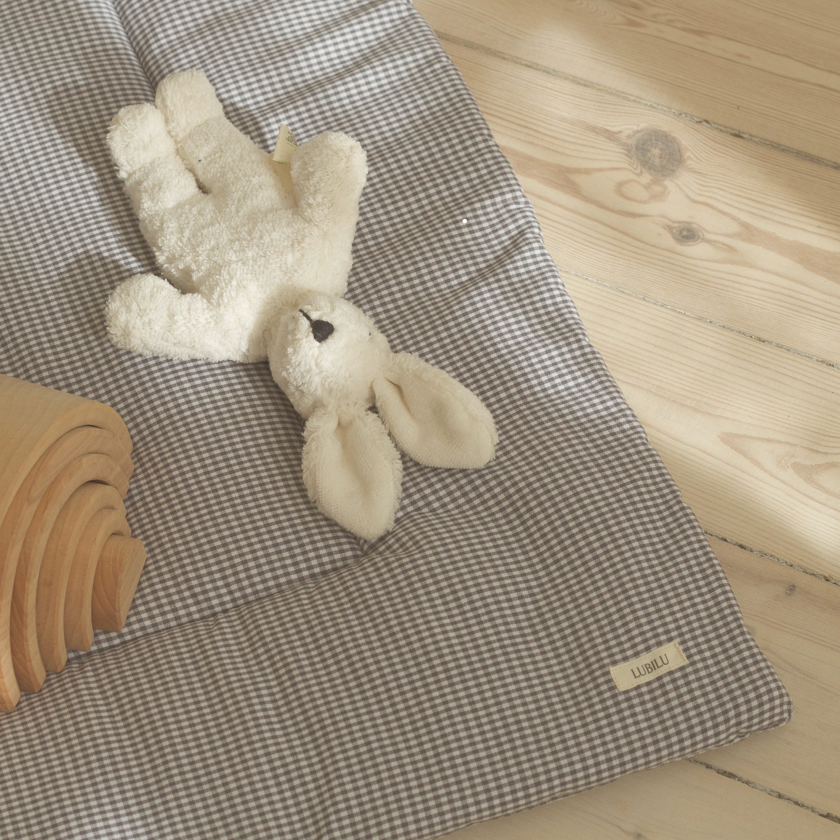 Lubilu Checked Playmat Dark Grey