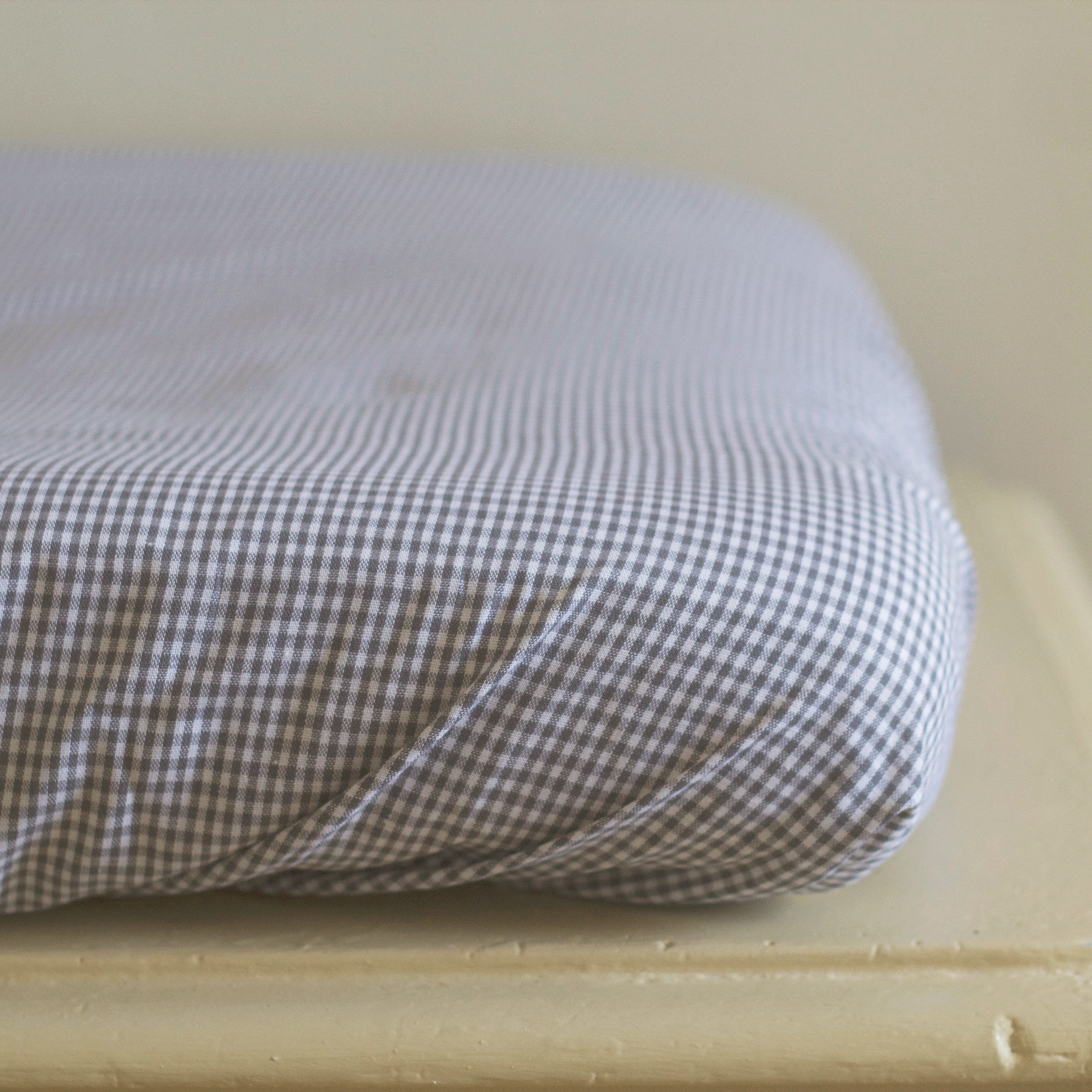 Changing Cushion Cover Dark Grey Check