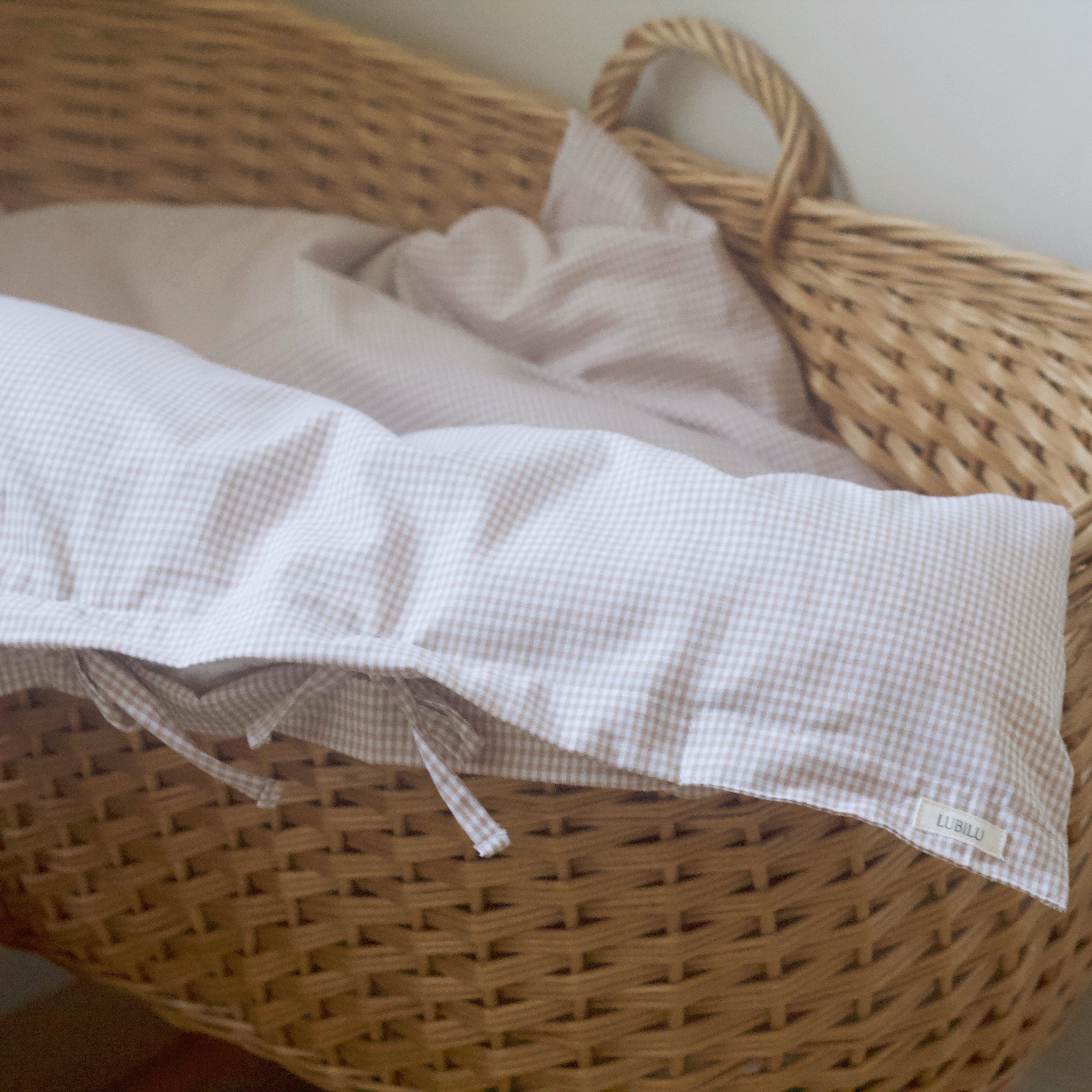Lubilu Checked Bedding Beige Baby