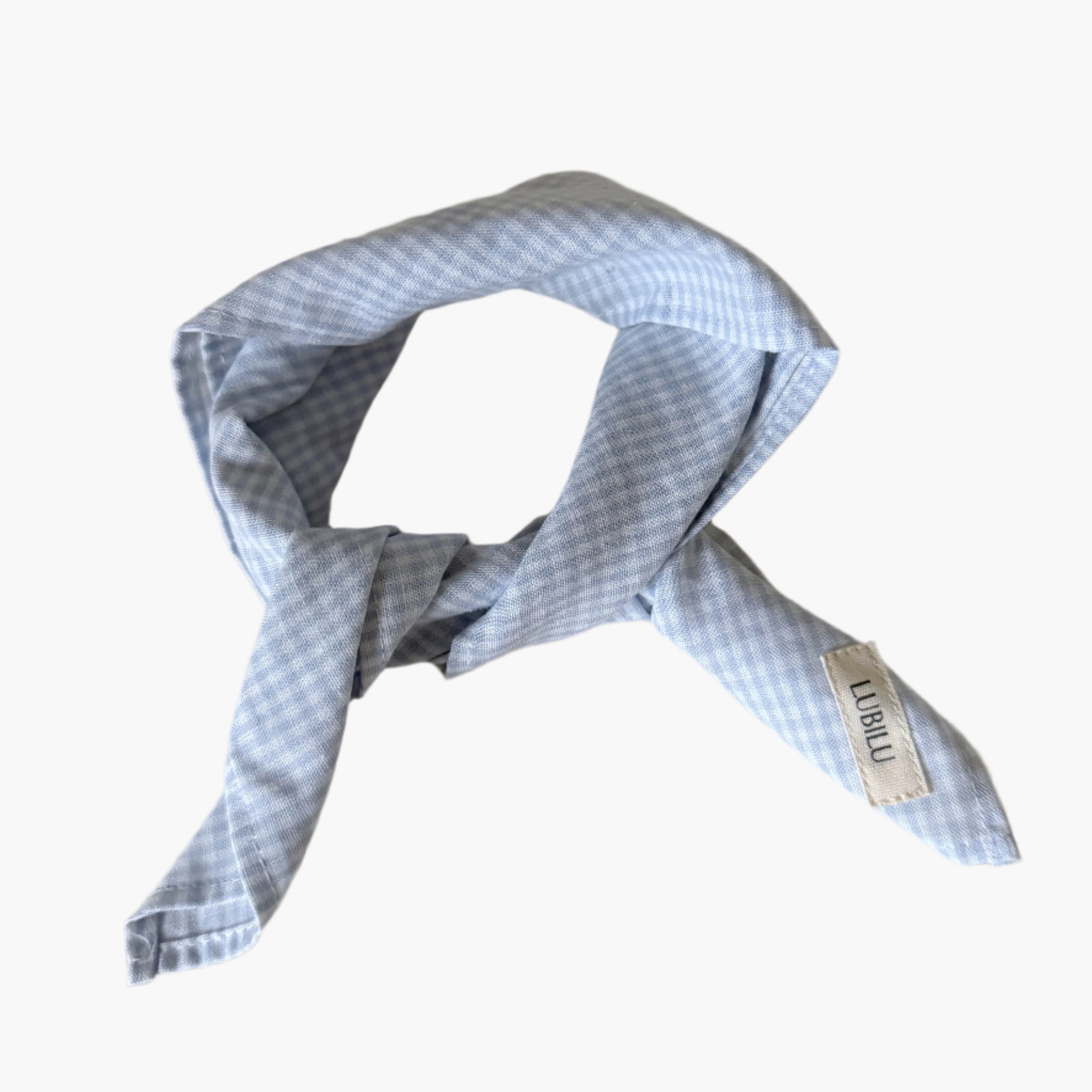 Lubilu Classic Check Scarf Soft Blue