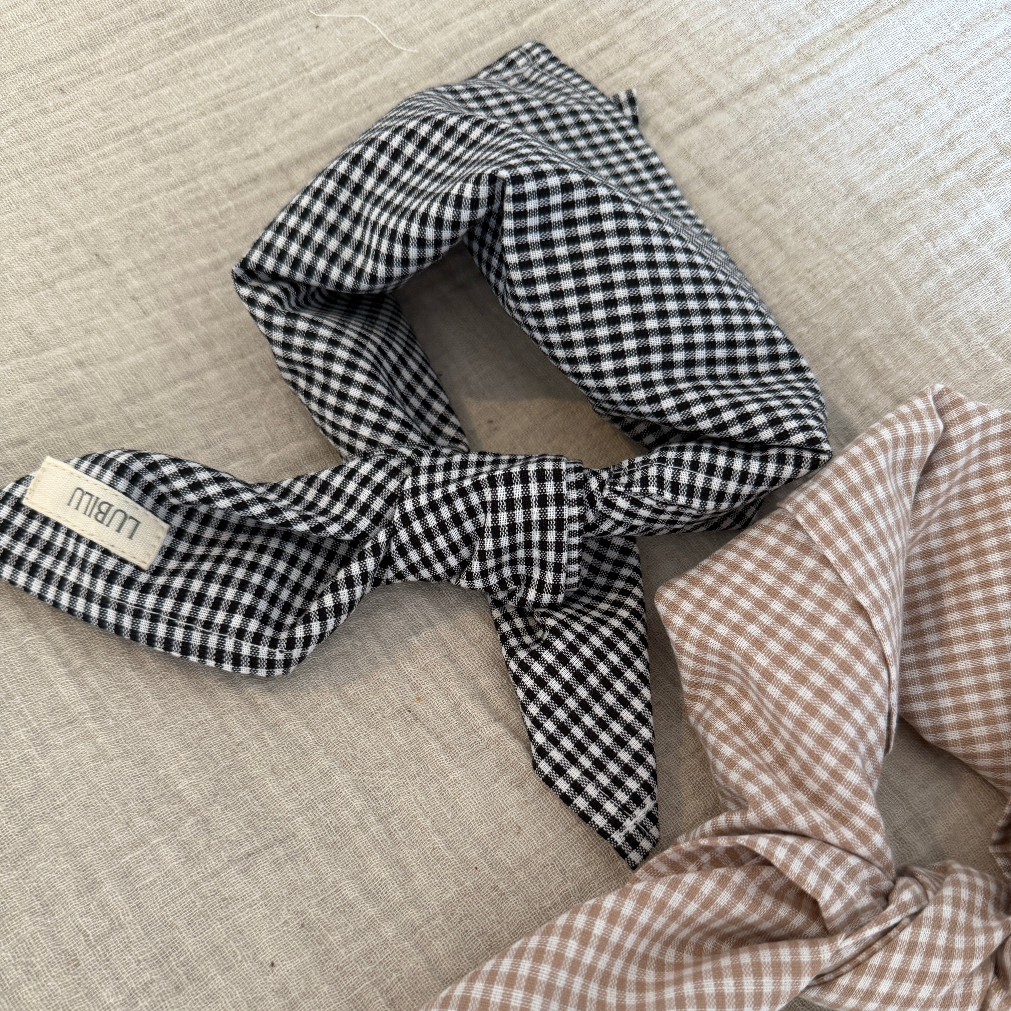 Lubilu Classic Check Scarf Black