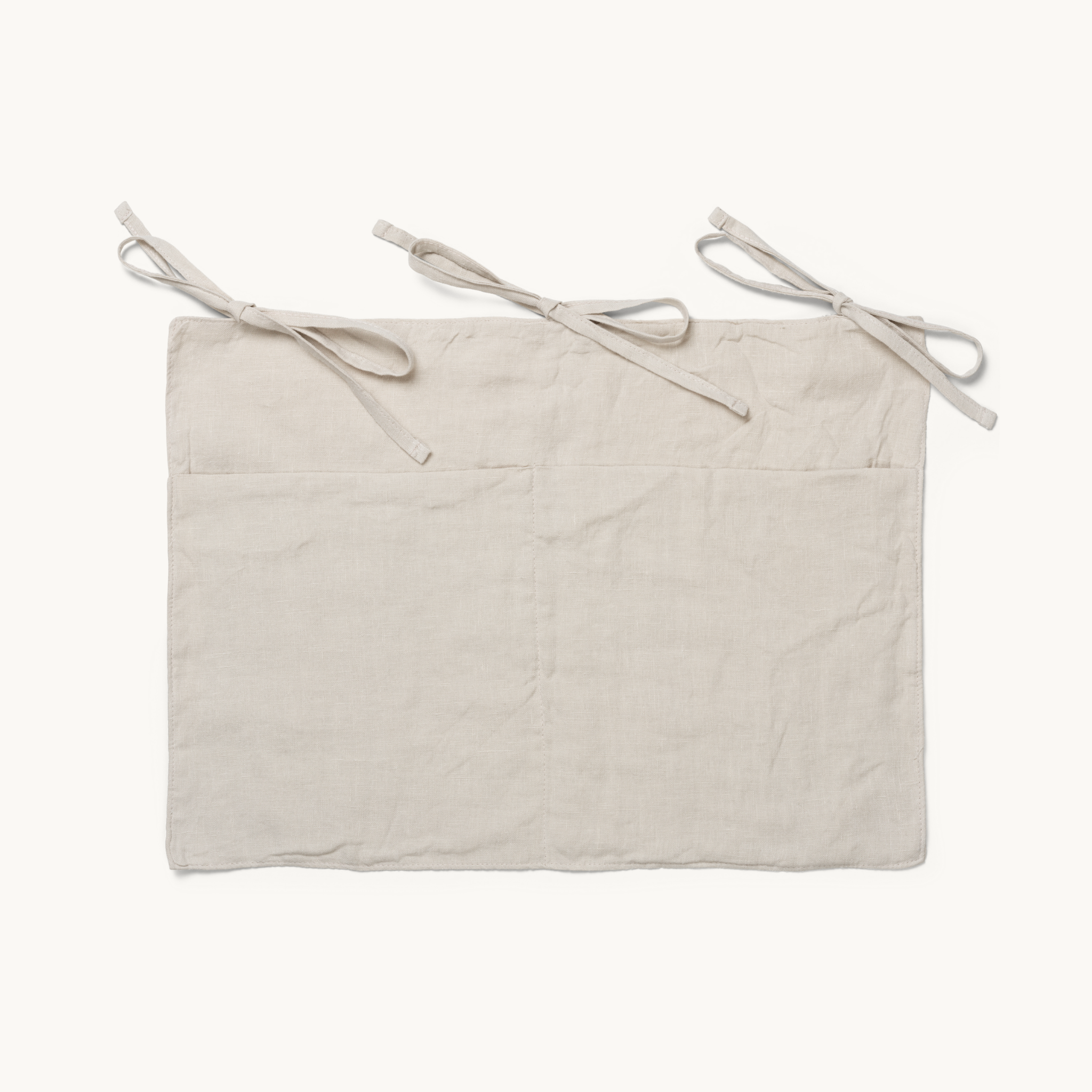 Linen Bed Pocket Beige