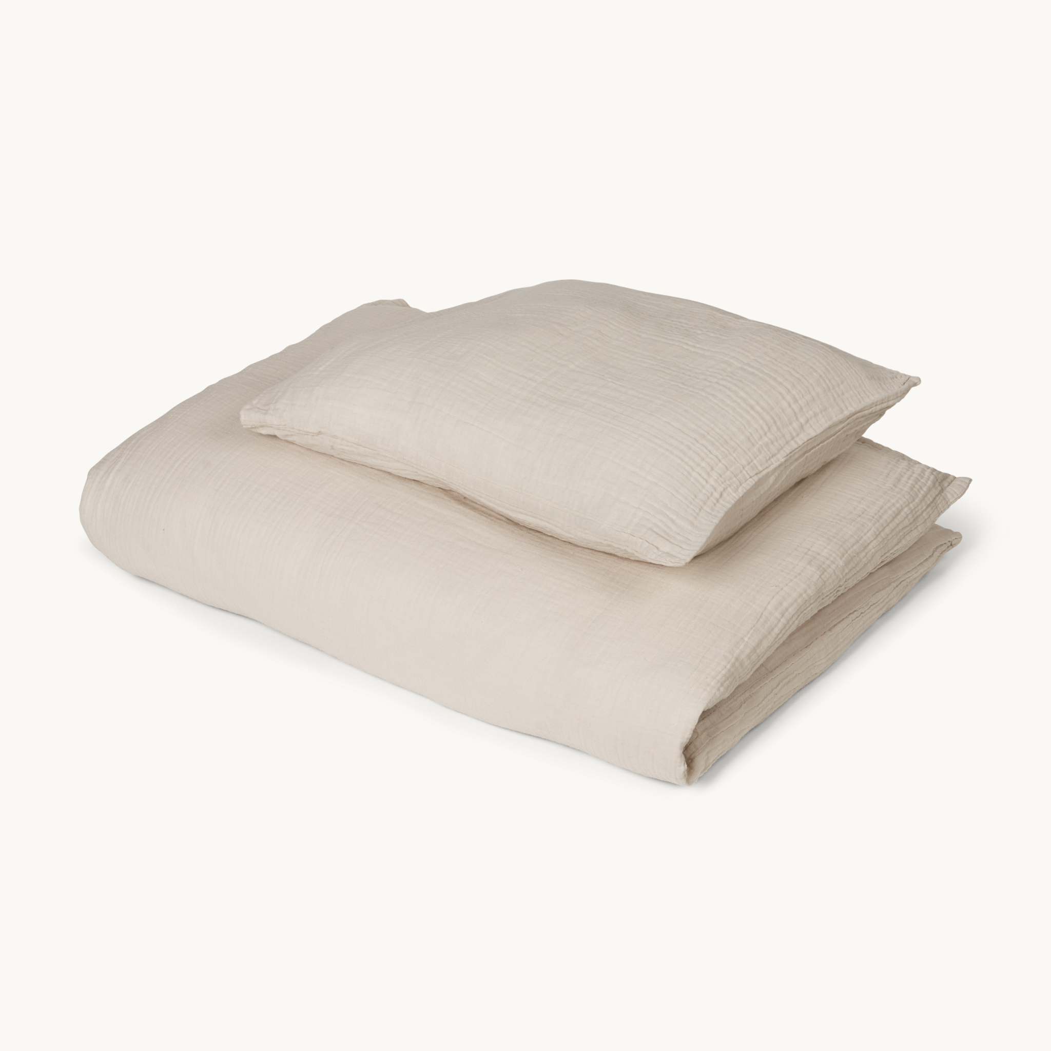 Muslin Bedding Junior Beige