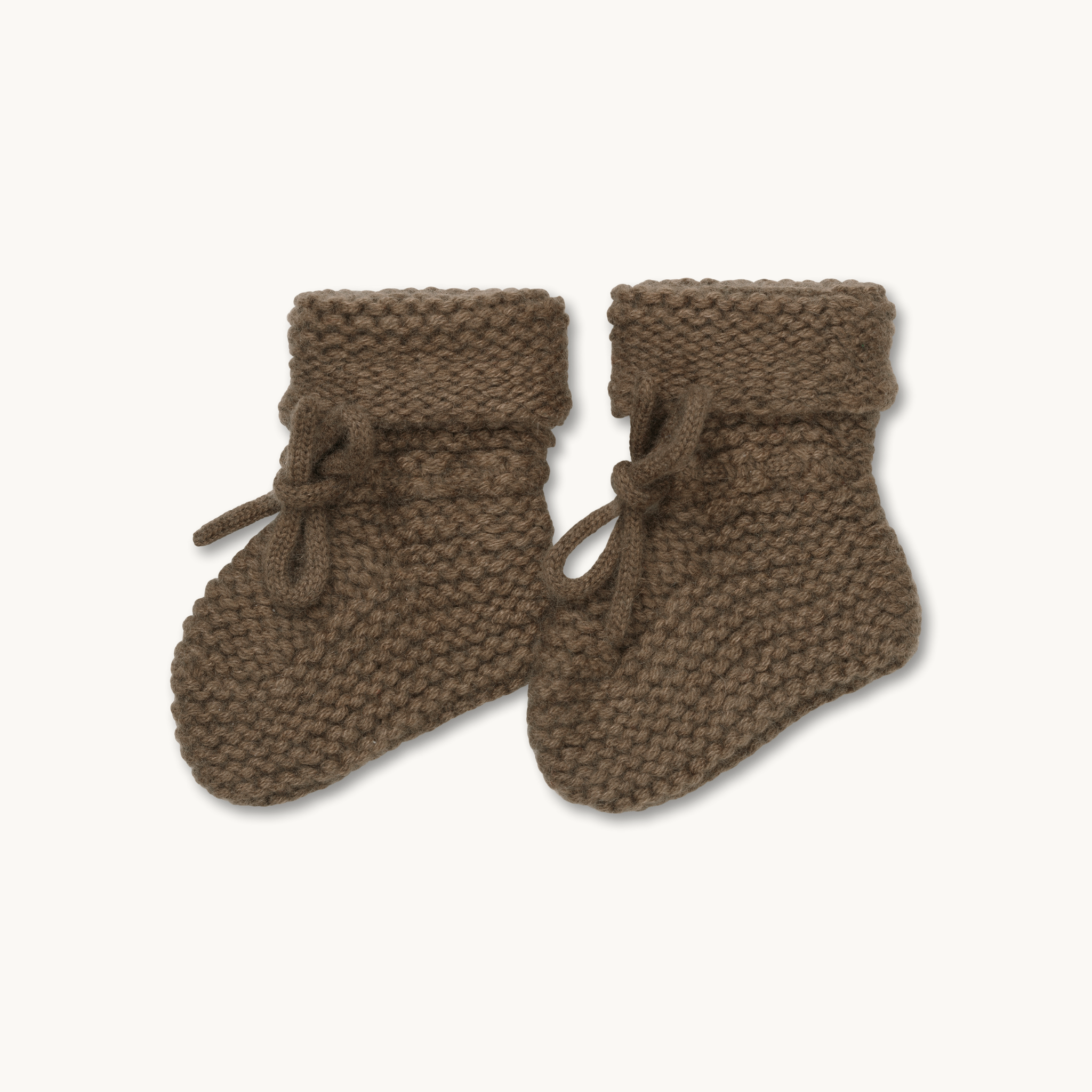 Cashmere Booties Brown Melange