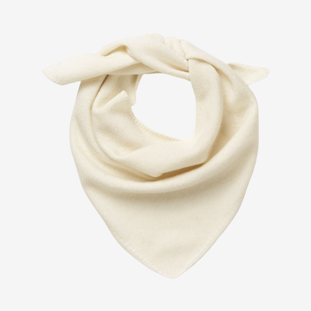 Cashmere Triangle Scarf Light Cream